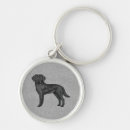 Search for black lab round key rings Cute