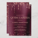 Search for digital quinceanera invitations Burgundy