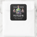 Search for halloween poison stickers Black