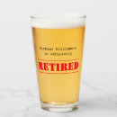 Search for funny retirement beer glasses Humour