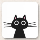 Search for black cat coasters Kitty