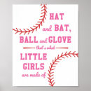 Search for baseball girl posters Red