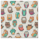 Search for owl pattern fabric Kawaii