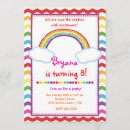 Search for chevron birthday invitations Rainbow