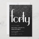 Search for digital 40th birthday invitations Stylish