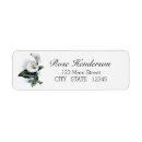 Search for white calla lily return address labels Elegant
