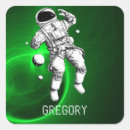 Search for green space stickers Astronaut