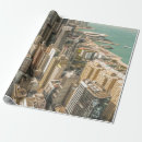 Search for city buildings wrapping paper Vintage