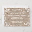 Search for burlap and lace wedding invitations Chic