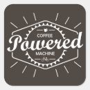 Search for powered by coffee stickers Caffeine