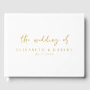 Search for gold wedding guest books Minimalist