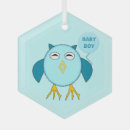 Search for blue owl christmas tree decorations Baby