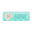 Search for gold fish return address labels Aqua