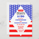 Search for patriotic wedding invitations Stars and stripes