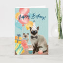 Search for siamese cat birthday cards Cute