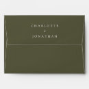 Search for olive green wedding envelopes Simple
