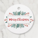 Search for circle gift tags Red and green