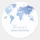 Search for airplane baby shower stickers Adventure awaits