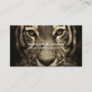 Search for tiger business cards Wild cat