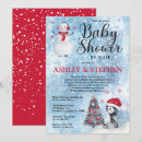Search for penguin baby boy shower invitations Winter wonderland