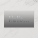 Search for simple one sided business cards Plain