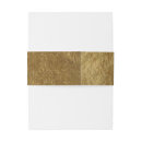 Search for gold foil invitation belly bands Glamour