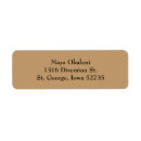Search for tan return address labels Simple