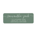 Search for green sage return address labels Eucalyptus