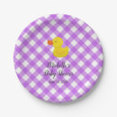 Search for purple gingham paper plates Cute