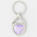 Search for glitter heart key rings Purple