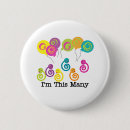 Search for six badges Happy birthday