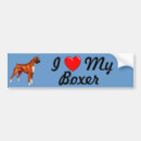 Search for i love my dog bumper stickers Boxer