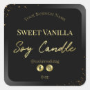 Search for sleek labels Black and gold