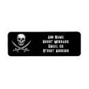 Search for skull and crossbones return address labels Jolly roger