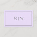 Search for lilac business cards Minimalist