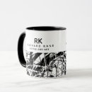 Search for art name mugs Black and white