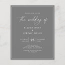 Search for black white and grey grey invitations Modern