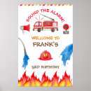Search for red fire truck posters Sound the alarm