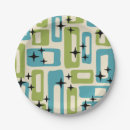Search for mid century modern patterns paper plates Retro