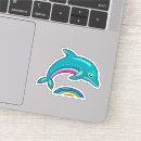 Search for cute blue dolphin stickers Water