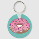Search for pink frosting key rings Doughnut