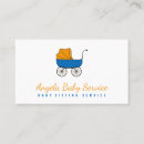 Search for helper business cards Babysitter