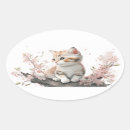 Search for kitty oval stickers Cute