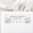 Search for blue whale return address labels Coral
