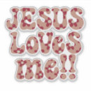 Search for christian jesus loves me stickers Sunday school