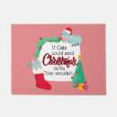 Search for christmas cat doormats Xmas