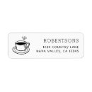 Search for coffee cup return address labels Rustic
