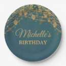 Search for teal and gold plates Elegant