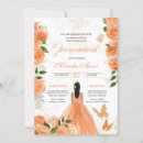 Search for peach butterfly birthday invitations Orange