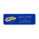 Search for gay wedding return address labels Blue